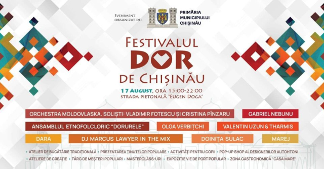 În capitală va avea loc Festivalul „DOR de Chișinău”