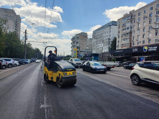 Lucrări de întreținere a infrastructurii rutiere din capitală