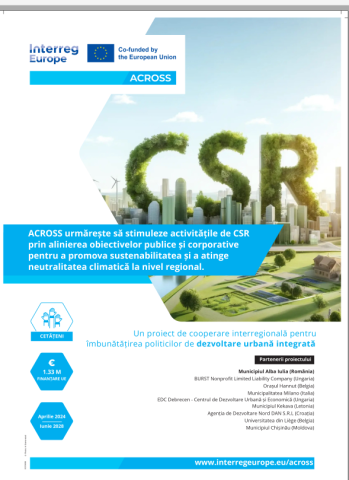 Municipiul Chișinău a devenit partener al Proiectului de Grant „Aligning public and CoRpOrate Sustainability goalS” – ACROSS