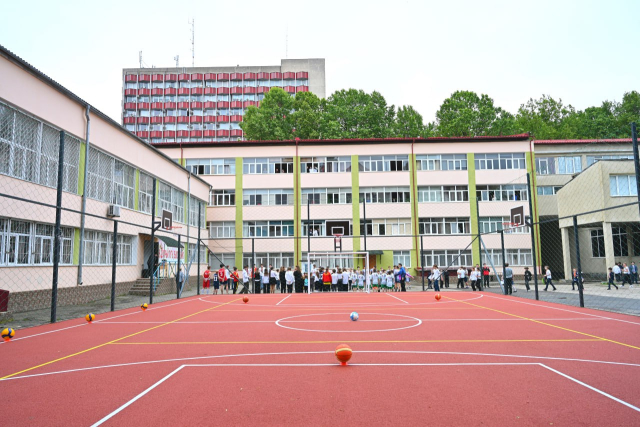 Inauguration of the multifunctional sports field, within the IP "Alexandr Pushkin" Theoretical High School