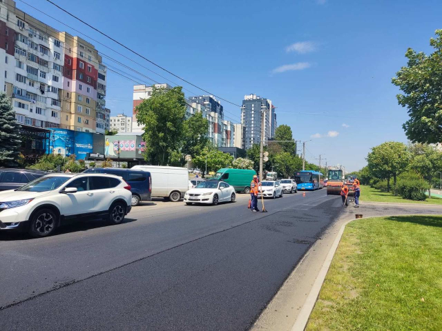 Road infrastructure repair and maintenance works in Chisinau municipality, carried out during the week: 27 May - 2 June 2024