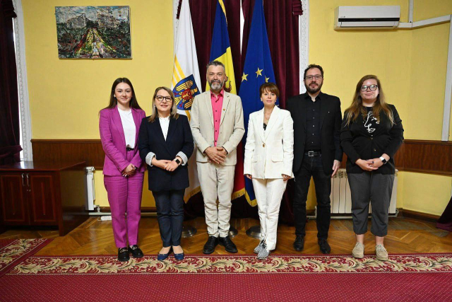 Deputy Mayors Angela Cutasevici and Irina Gutnic had a meeting with Emmanuel Carroz, Deputy Mayor of Grenoble