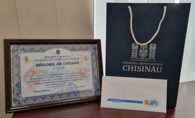 Municipalitatea a conferit diplome copiilor născuți de Hramul Chișinăului