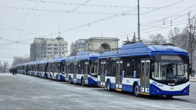 Lansarea pe rute a 10 troleibuze noi de tip AKSM, de ultimă generație (VIDEO)