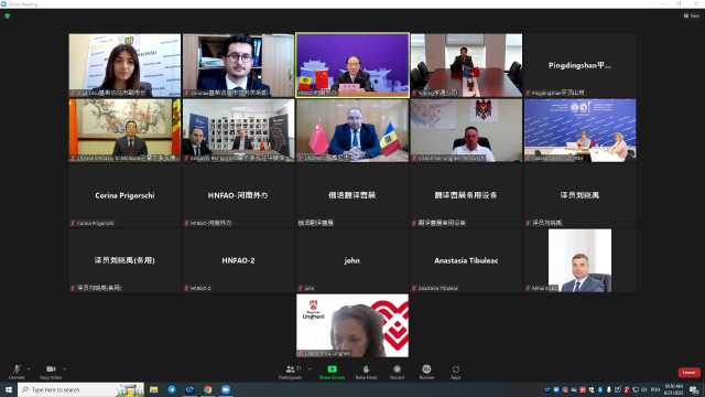 Viceprimarul municipiului Chișinău, dna Olga Ursu, a participat la Conferința online privind cooperarea între provincia Henan, China și Republica Moldova