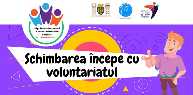 La Chișinău se desfășoară Săptămâna Națională a Voluntariatului