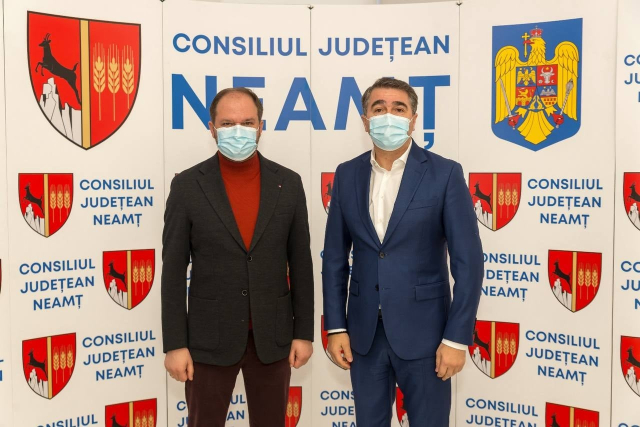 Primarul General, Ion Ceban, a avut o întrevedere cu Președintele Județului Neamț, Ionel Arsene