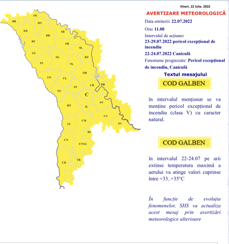 Atenție: temperaturi caniculare și pericol de incendii!