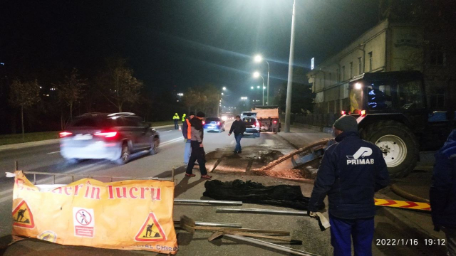 Lichidarea situației de avariere pe strada Albișoara