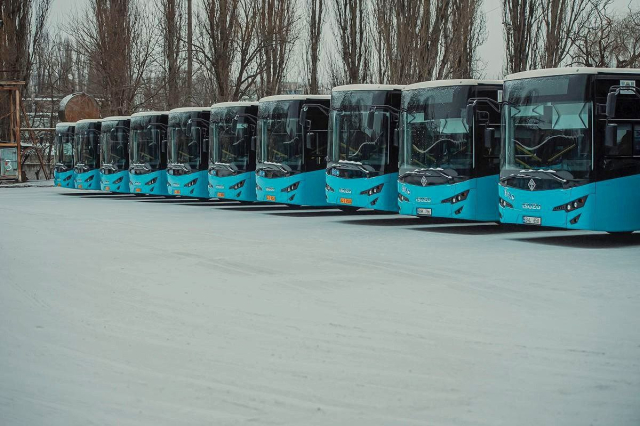 Prezentarea autobuzelor achiziționate în anul curent de Primăria municipiului Chișinău pentru Î.M. „Parcul Urban de Autobuze” (VIDEO)