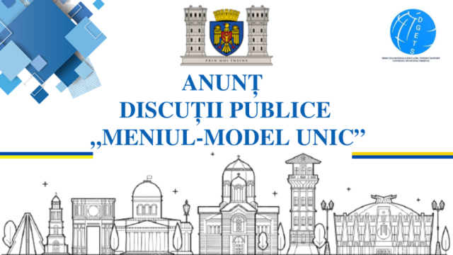 Discuții publice privind MENIUL - MODEL unic pentru copiii din instituţiile de educaţie timpurie

