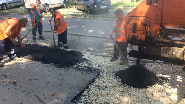 Lucrări de reparație curentă și întreținere a infrastructurii rutiere din capitală -9 august 2021 