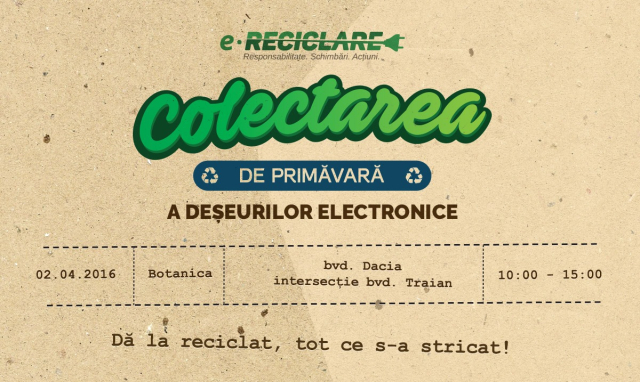 Acţiune de colectare separată a deşeurilor de echipamente electrice şi electronice e-Reciclare în sectorul Botanica