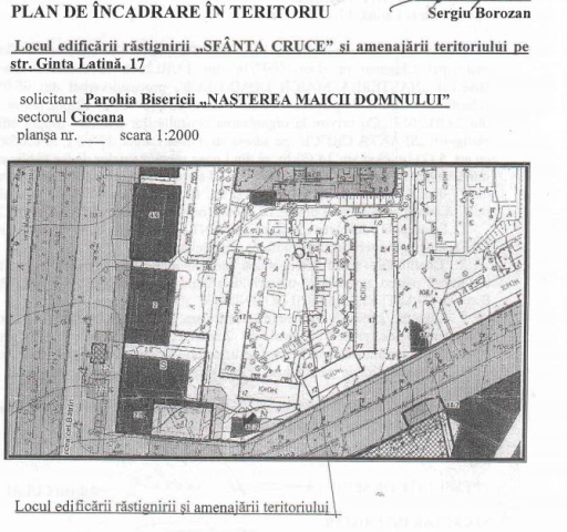 Edificarea unei răstigniri pe str. Ginta Latină, sectorul Ciocana