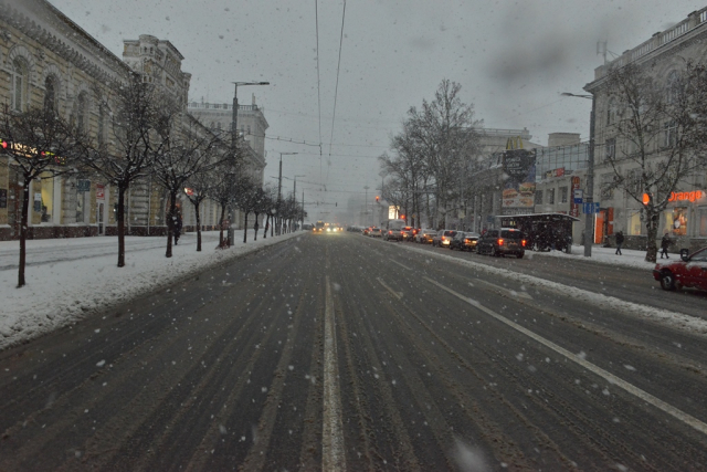 Situația în Chișinău, ca urmare a condițiilor meteo (ora 9.00)