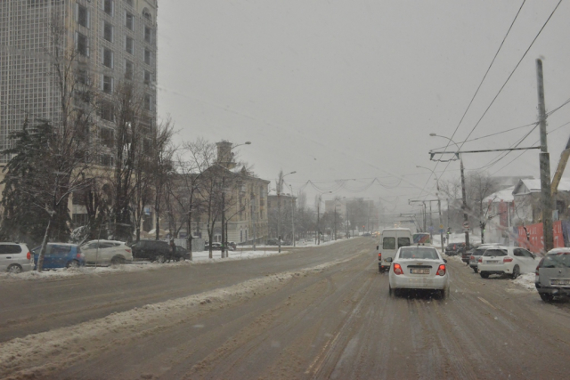 Situația în Chișinău, ca urmare a condițiilor meteo (ora 14.00)