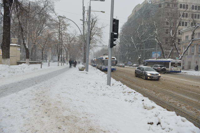 Situaţia în Chișinău ca urmare a condițiilor meteo