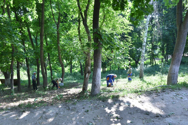 Благоустройство нового вольера для медведей Зоологического Сада Кишинэу 