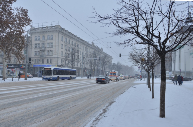 Situația în Chișinău, ca urmare a condițiilor meteo (ora 9.00)