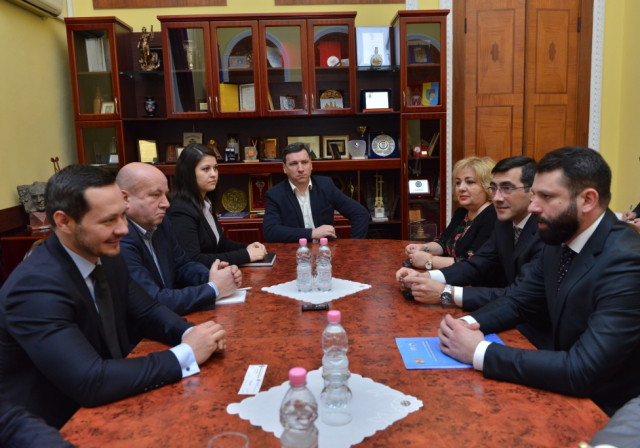 Întrevederea Primarului general interimar, Ruslan Codreanu, cu reprezentanți ai municipiului Brașov, România