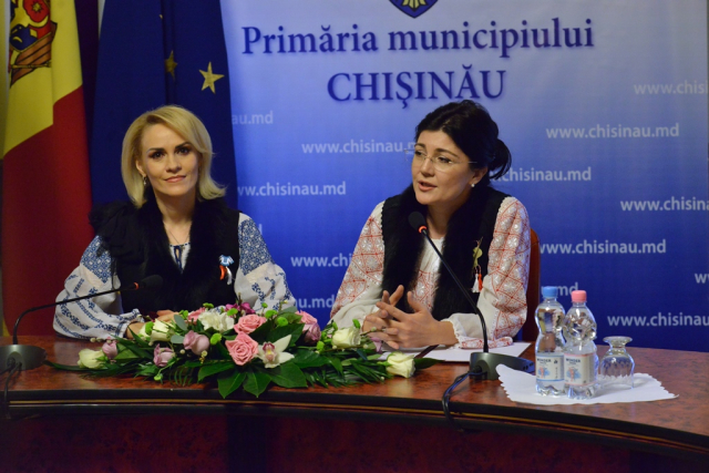 Întrevederea primarului general interimar al municipiului Chişinău, Silvia Radu, cu primarul general al municipiului Bucureşti, Gabriela Firea 