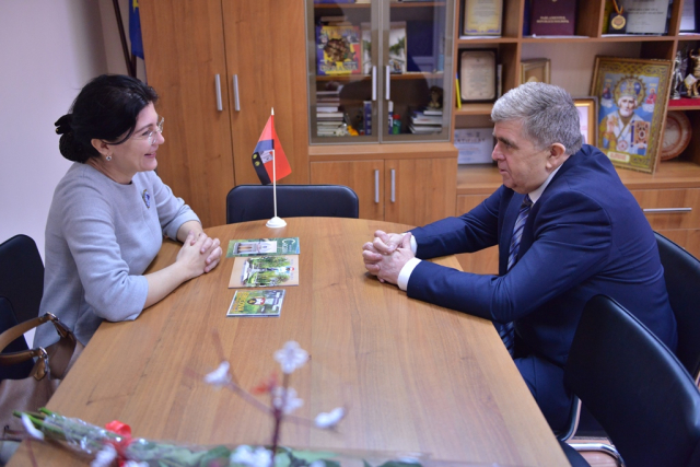 Vizita primarului general interimar al Chişinăului, Silvia Radu, în oraşul Cricova 