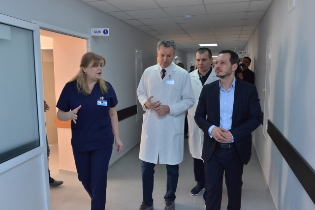 Inaugurarea, după reparație capitală, a Secției obstetrică a „Spitalului Clinic Municipal Nr. 1"