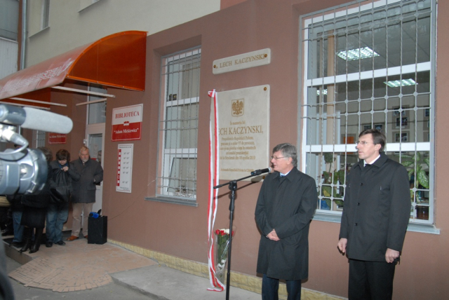 Primarul Dorin Chirtoacă a participat la dezvelirea plăcii memoriale a lui Lech Kaczynski