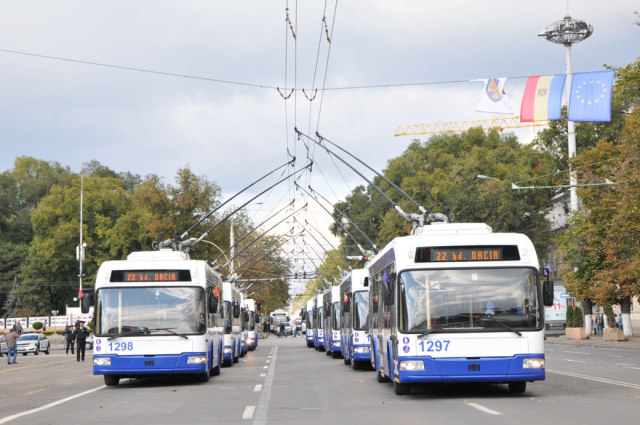 102 troleibuze noi au fost lansate pe străzile din Chişinău