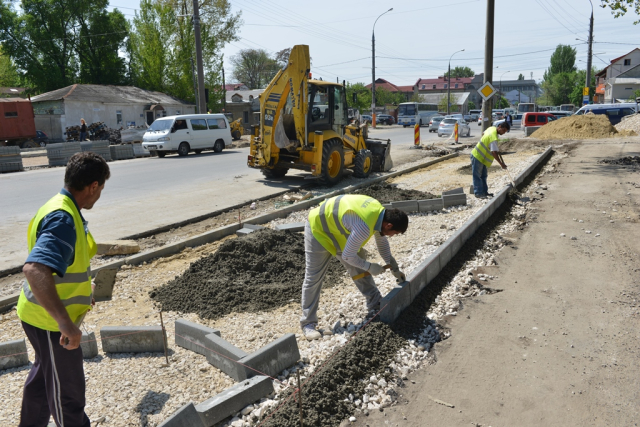 Stadiul lucrărilor privind reconstrucția străzii Vasile Alecsandri 