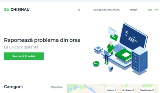 Soluționarea problemelor urgente sesizate de cetățeni, prin intermediul platformei EU.CHISINAU.MD