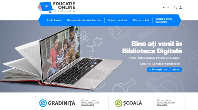 Desfășurarea etapei a II-a a proiectului „Educație online" 