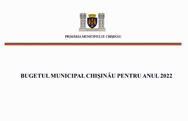 Consultarea publică a proiectului bugetului municipal Chișinău pentru anul 2022