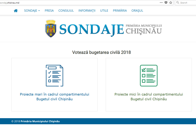 START VOT: Primăria îndeamnă chișinăuienii să aleagă proiectele preferate ce vor fi finanțate din Bugetul Civil

