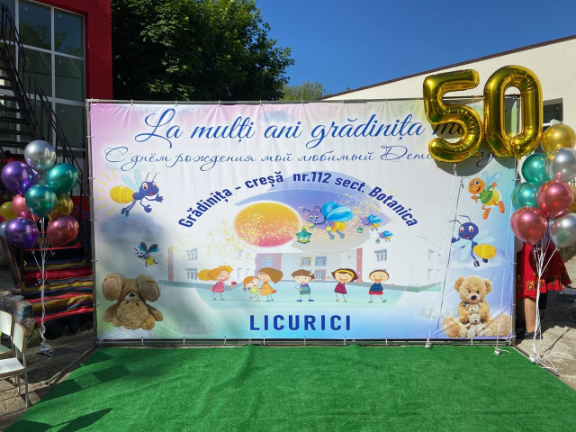 Primarul General, Ion Ceban, a participat la sărbătoarea prilejuită de jubileul de 50 de ani de la fondarea Instituției de Educație Timpurie nr. 112 din sectorul Botanica