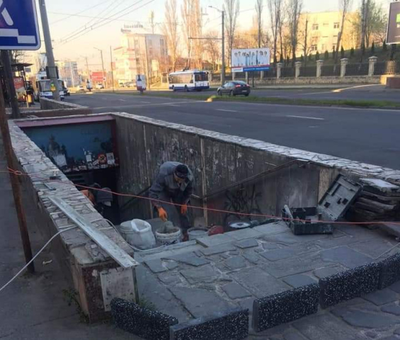 Начало работ по обустройству подземного перехода на Виадуке