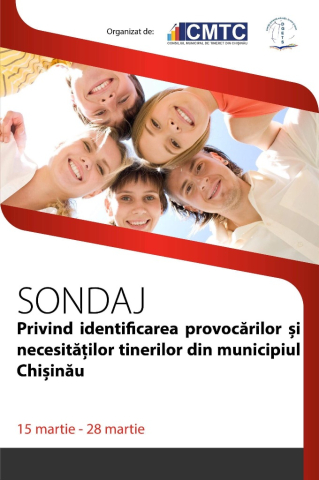 Sondaj privin indentificarea provocărilor și necesităților tinerilor din municipiul Chișinău 