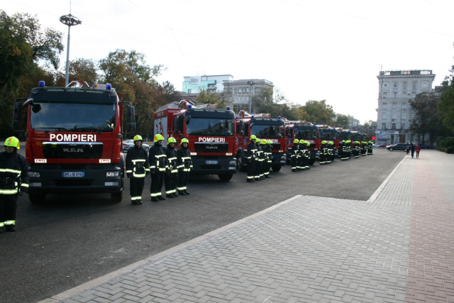 5 autospeciale de intervenții la incendii pentru municipiul Chișinău 