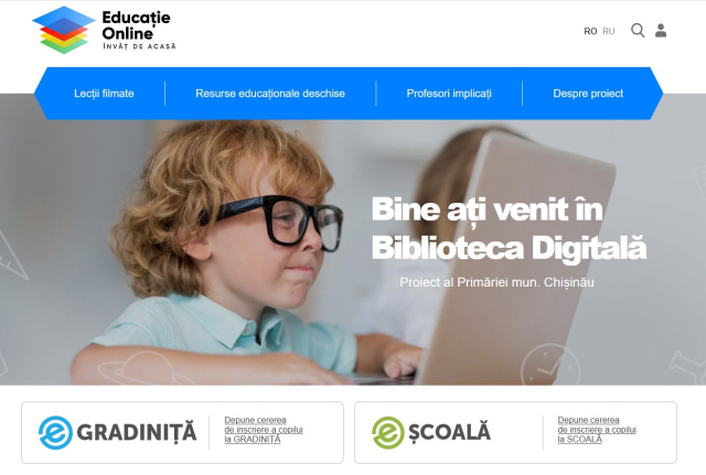 Развитие платформы дистанционного обучения "educațieonline.md"