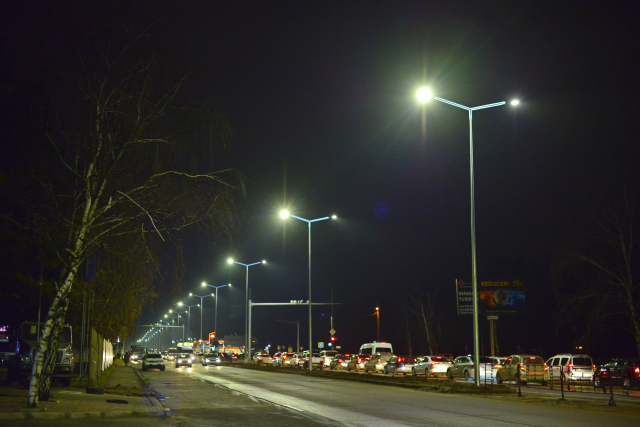 Finalizarea lucrărilor de modernizare a iluminatului public pe Calea Orheiului