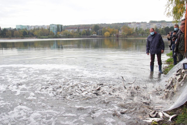 Lacul „La Izvor" a fost populat cu 3,5 tone de pește