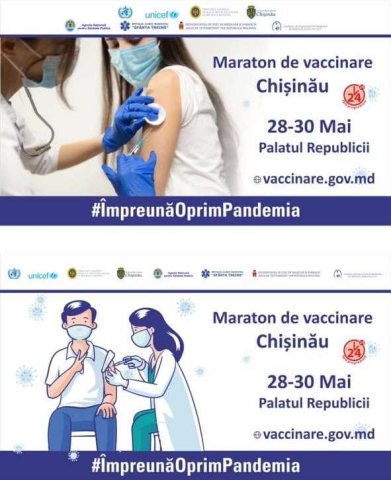 Start Maratonului de Vaccinare Chișinău (VIDEO)