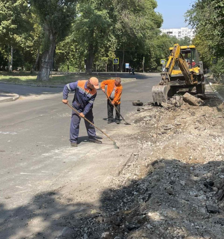 
Начало ремонтных работ на улице Ион Некулче