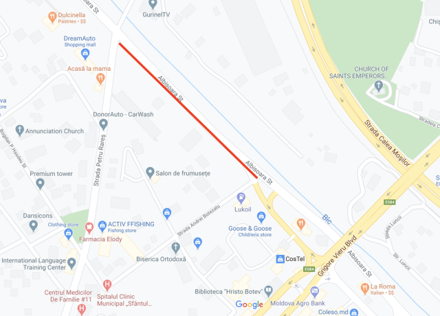 Suspendarea traficului rutier pe str. Albişoara, tronsonul cuprins între str. P. Rareş şi A. Botezatu