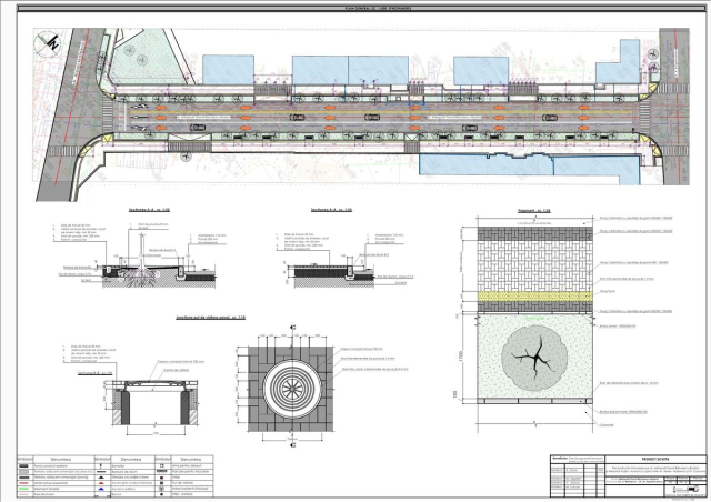 Proiectul de reabilitare a trotuarelor și a spațiilor verzi de pe str. Mitropolit G. Bănulescu - Bodoni și str. Al. Pușkin, din zona centrală a capitalei 