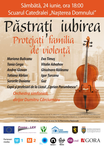 Concert extraordinar „Păstrați iubirea! Protejați familia de violență” 