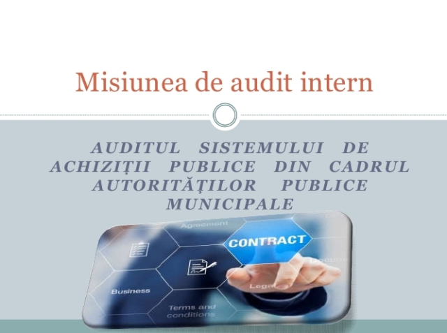 Auditul sistemului de achiziții publice din cadrul autorităților    publice municipale