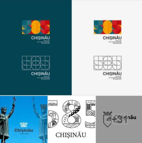 Locuitorii capitalei sunt chemați să aleagă cea mai reușită variantă a LOGO-ului pentru aniversarea a 585 de ani de la prima atestare documentară a Chișinăului