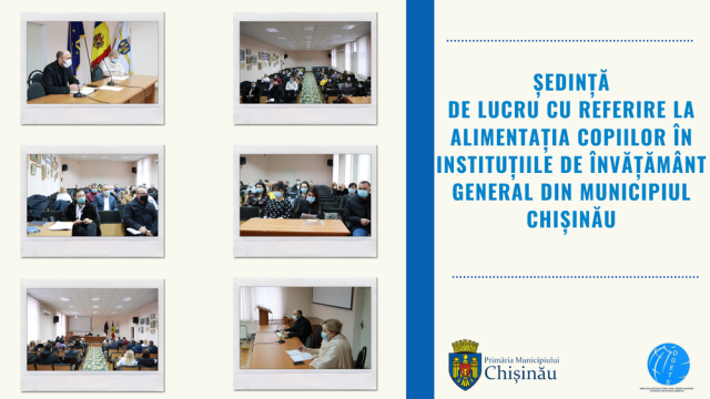 Ședință de lucru a factorilor de decizie implicați în asigurarea procesului de alimentație în IET din Chișinău