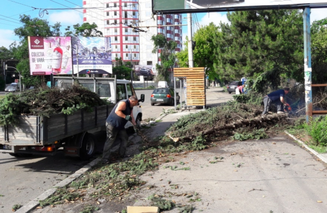 Situaţia în municipiul Chişinău, ca urmare a furtunii de săptămâna trecută